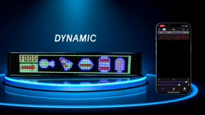 แผงเมทริกซ์ LED หน้าจอแสดงผล LED พิกเซล USB 5V แบบยืดหยุ่น Bluetooth รีโมทคอนโทรล ร้านค้า ป้าย led ติดรถ