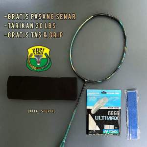 Raket Badminton Yonex Astrox / Nanoflare / Arcsaber 30 Lbs Siap Pakai Gratis Tas Dan Grip