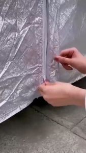 Bạt Phủ Xe Ô Tô  3 Lớp Tráng Nhôm Cao Cấp VINFAST FADIL VFe34 VF 5 VF6789 LUX A2.0 Chống Nóng Chống Nước Có Khóa Kéo Cánh Cửa Có Phản Quang