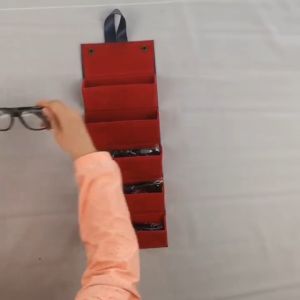 5/6 Slot Rak Kacamata Bisa Dilipat Dan Gantung Bahan Pu Leather Box Multi-Slot Folding Display