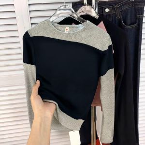 Long Sleeve T-Shirt for Girls Shoulder Insert Design Breathable Cotton Blend Spring Autumn Fashionable Base Layer Top for Kids