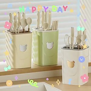 Multi-functional Drainage Kitchen Knife Stand Plastic