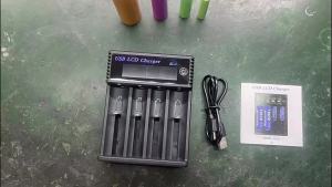 Bộ Sạc Pin LCD USB Thông Minh 1/2/4 Khe Cắm Kép Dành Cho Pin Lithium 18650 3.7V & Pin NI-MH AA/AAA 1.2V