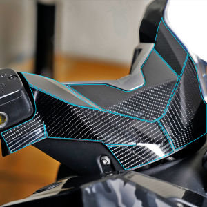 MOYUMO | Carbon Fiber PVC Protection Tank Sticker BMW C400X 2021-2023 Accessories