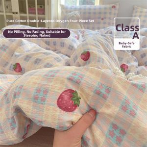 Luxury Double Gauze Cotton Bedding Set