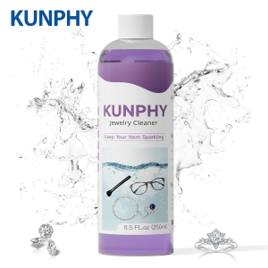 Kunphy Jewelry Cleaner Solution 250ml for Gold Silver Glasses Watch Rings Diamond Polishing Remove  for Ultrasonic Machine