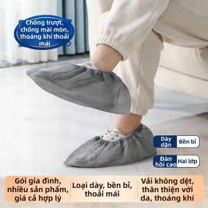 PISSA | Bao Giày Bỏ Một Lần Màu Xám Không Dệt Đầy Đặn Chống Trượt Chống Bụi