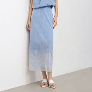 Yigue | Elegant Office Wear Soft Breathable A-line Skirt