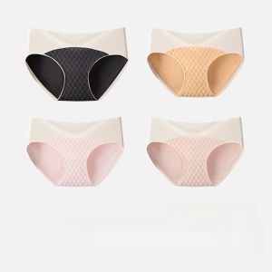 MiiOW | Quần lót cotton nguyên chất cạp cao cho nữ mùa xuân 2025 kháng khuẩn thoáng khí kiểu dáng trẻ em quần đùi tam giác không đường may