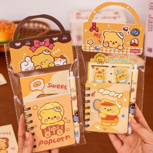 Kawaii Capybara Stationery Set Cartoon Cute Handbag Stationery Set Office Supplies Student Stationery Birthday Gifts