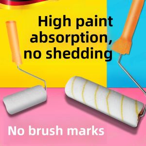 MONLEYTA | German Quality Latex Paint Roller Brush Wall Painting Tool Fine Hair No Dead Corner Brushes For Interior Wall Decoration