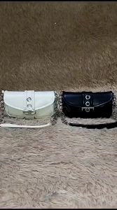 CALVIERO COLLECTION G3063 TAS BAHU WANITA KULIT TAS CEWEK MINI RETRO BAQUETTE MESSENGER