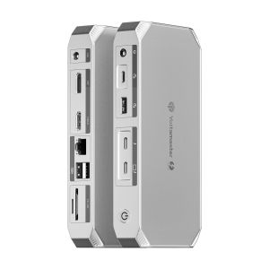 Yottamaster 40Gbps Thunderbolt 4 Dock [Intel Certified] 12 in 1 USB C Thunderbolt Hub with 85W PD Charging for MacBook Dual Monitor Single 8K or Dual 4K HDMI DP Ethernet Audio SD/TF Docking Station