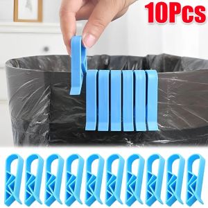 6/10Pcs Rubbish Waste Bins Side Holder Clip Garbage Basket Clamp Trash Bag Securing Clips