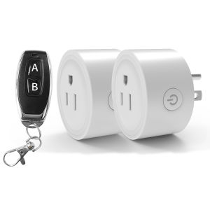 US Plug RF433 Wireless Remote Control Socket RF Remote On/Off Electrical Outlet for Home Lights Fans TVs Wireless Power Switch