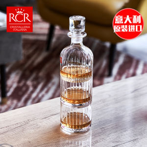 RCR Original Crystal Glass Whiskey Glasses Set 3pcs Foreign Liquor Cups Home Barware Unique Shape Personalized Drinking Utensils
