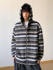 WUKONGYOUHUO | Áo Hoodie Cardigan Phong Cách Mỹ Vintage Thoải Mái