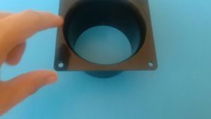 ท่อฝักบัวอลูมิเนียมสำหรับตู้เย็น/ครัว/น้ำมันดำ ข้อต่อท่อลมดูดควันขนาด4นิ้ว พร้อมพัดลม AC Axial คุณภาพสูง