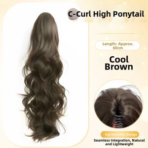 XIAOQI | Voluminous High Ponytail Curl Hair Piece With Layered Curls