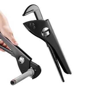 7/9/10.5/12 inch Pipe Pliers Steel Multifunction Adjustable Water Pipe Wrench Household Large Open End Spanner Repair Hand Tools
