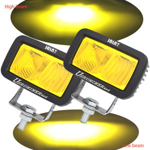 JALN7 ATV UTV Led Light 3 Inch 2pcs PODS Spotlight 20W Motorcycle Driving Headlight MOTO High Low Beam Car Fog Lamp