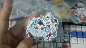 Genshin Impact - Set 10/15 Sticker Ganyu  hình dán chibi  trang trí vali điện thoại laptop mũ bảo hiểm..nhiều chủ đề siêu đẹp chống nước chống xước