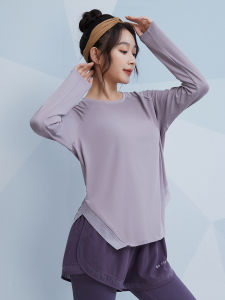 Womens Long Sleeve Fitness Clothing Loose Yoga Sportswear Professional Running Training Pilates Popular New Style Autumn Winter