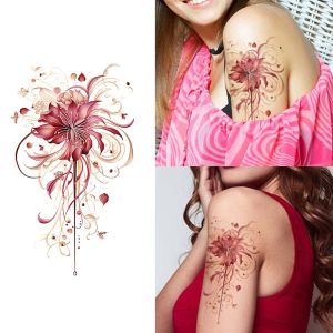 3ชิ้นรอยสักชั่วคราวกันน้ำผีเสื้อสีสันสดใสติดทนนาน1-2สัปดาห์รอยสักปลอมกึ่งถาวรเหมือนจริง