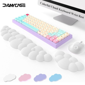 DANYCASE Cloud Keyboard Wrist Rest Pad Hand Support Cushion for Ergonomic Anti-Slip Soft Leather Memory Foam Wrist Pad