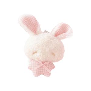 1/2Pcs Mini Angel Bunny Plush Keychain Cute Soft Rabbit Stuffed Toy Hanging Pendant Kawaii Gift for Girls