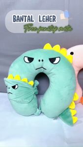 Bantal Leher Free Penutup Mata Toy Story|Shark|Dog|Dino Bahan Yelvo Premium Berlabel SNI