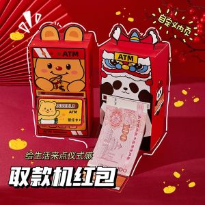 ATM Rút Tiền Hong Bao Sáng Tạo 2025 Mẫu Mới Dễ Thương Lưu Trữ Lì Xì Năm Mới Hoạt Hình Lễ Hội Cung Cấp Vật Dụng