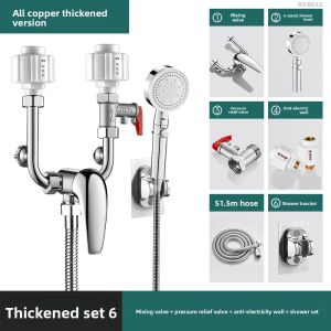 MONLEYTA | Universal Shower Mixer Valve Faucet Hot And Cold Water Heater Wall Mounted Three Way Switch Bathroom Accessories Monleyta Brand
