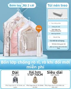 Túi Đựng Hút Chân Không Treo cho Áo Khoác và Măng Tô