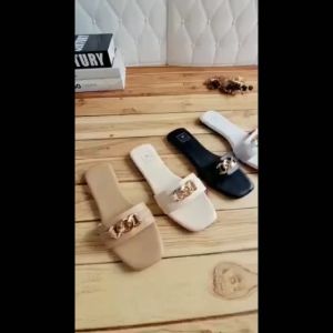 Sandal Wanita Flat Teplek Elegant