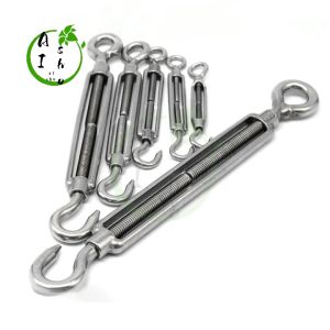 【Ready Stock】6mm-12mm Galvanize steel HOOK AND EYE TURNBUCKLE (Per Piece)