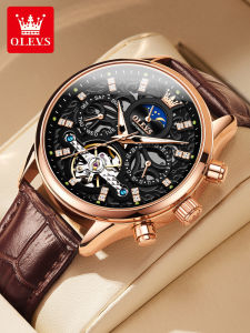 OLEVS | Automatic Mens Watch Skeleton Waterproof