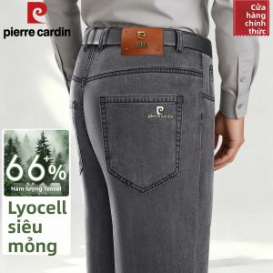 Pierre Cardin | Quần Jeans Thẳng Mỏng Thoáng Mát Chất Liệu Tencel Cho Mùa Hè