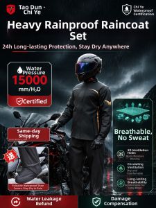 TAODUN | Rain-Resistant Rider Jacket Set
