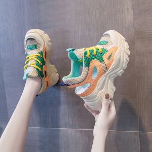 Platform Shoes Thick Sole Daddy Sports Insole Height Increasing Closed Toe Sandals