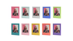 ขนาดใหม่ !! กรอบรูป แม่เหล็ก ติดตูเย็น 3 นิ้ว แบบสร้างสรรค์ กรอบรูป ฟิล์ม หลากสี ฟิล์ม instax mini