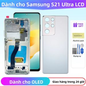 Màn Hình AMOLED Samsung Galaxy S21 Ultra 5G Có Khung Màn Hình LCD Cảm Ứng Cụm Cảm Ứng Cho SM-G998B/DS G998U G998U1 G998W