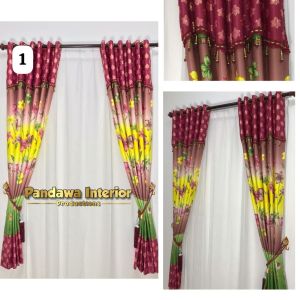 Gorden smokering model poni renda blackout kombinasi warna