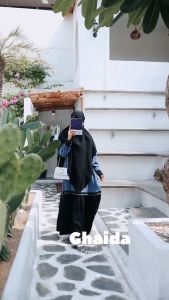 Ziyah.id - Gamis Ghaida Dress Semi Abaya Casual Ity Crepe Premium Fashion Wanita Muslim