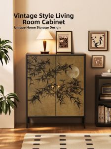 MR ART | Antique Style Console Storage Cabinet
