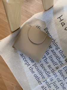 กระเป๋าสตางค์หนังนิ่มแบบพับได้บางเฉียบสำหรับผู้หญิง กระเป๋าสตางค์แบบสั้น กระเป๋าสตางค์ใส่เหรียญแบบหนา กระเป๋าสตางค์แบบยูนิเซ็กซ์