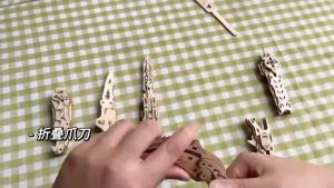 มีดของเล่น 3D ของเล่นไม้ มีดผีเสื้อ มีดพับ มีดก้ามปู มีดสปริง ฯลฯ มีดไม้ ของเล่นประกอบ ของเล่น DIY ชุดตัวต่อ ของเล่นเด็ก