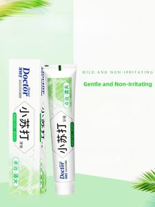 Mint Flavored Toothpaste with Baking Soda Whitening Freshens Breath Removes Stains And Odors Non Fluoride Oral Care for Adults
