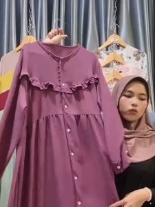 Archia Gamis Terbaru 2024 Kekinian Crinkle Airflow/Gamis Lebaran 2024 Terbaru Kekinian