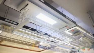 {SG In-Stock} Remote Control Multifunctional Aluminum Clothes Airer for Clothes Drying Clothes Hanger {Free installation and Deliver}